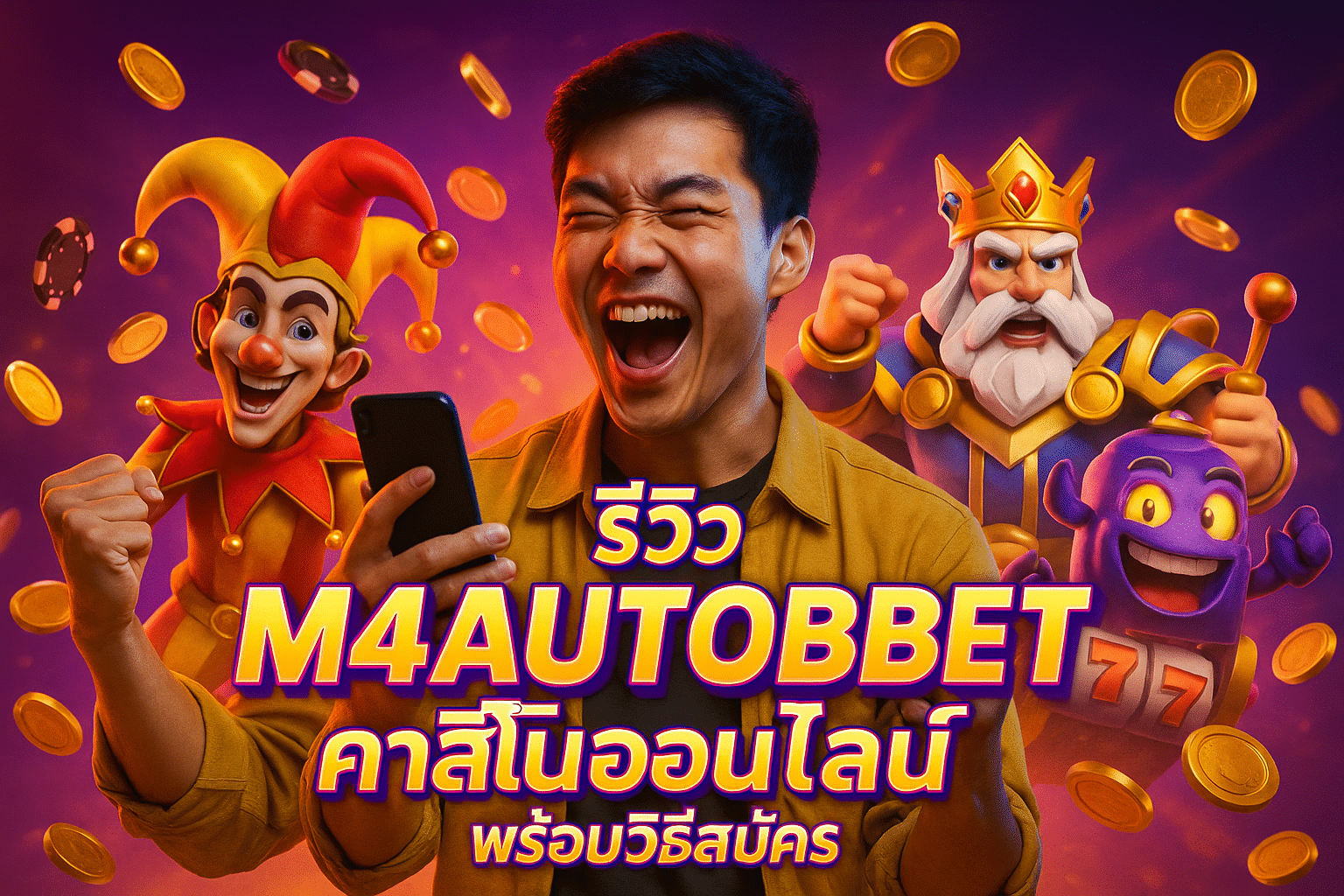 รีวิว M4AUTOBET คาสิโนออนไลน์ พร้อมวิธีสมัคร